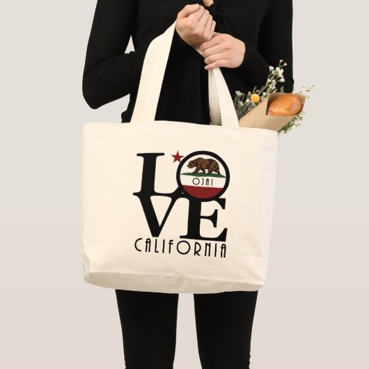 LOVE Ojai California Grote Tote Bag (Voorkant (product))