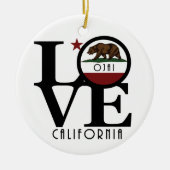 LOVE Ojai California Keramisch Ornament (Voorkant)