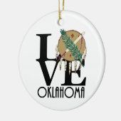 LOVE Oklahoma Keramisch Ornament (Links)