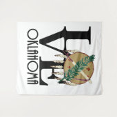 LOVE Oklahoma Wandkleed (Voorkant (horizontaal))