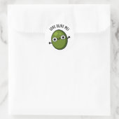 Love Olive Me Funny Food Pun Ronde Sticker (Tas)