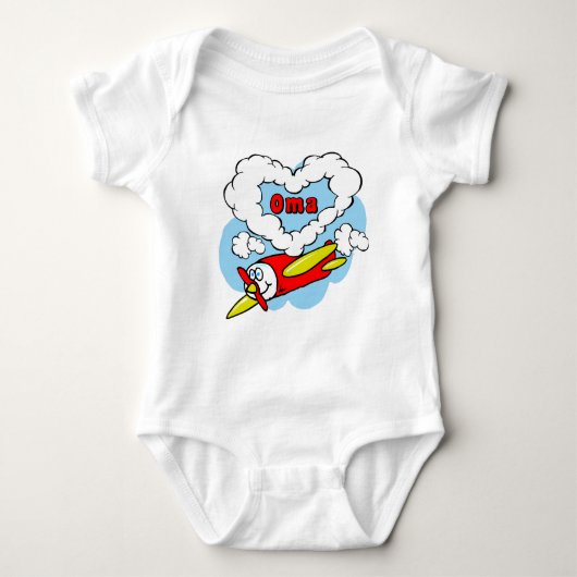 Love Oma Kinder Airplane Romper (Voorkant)
