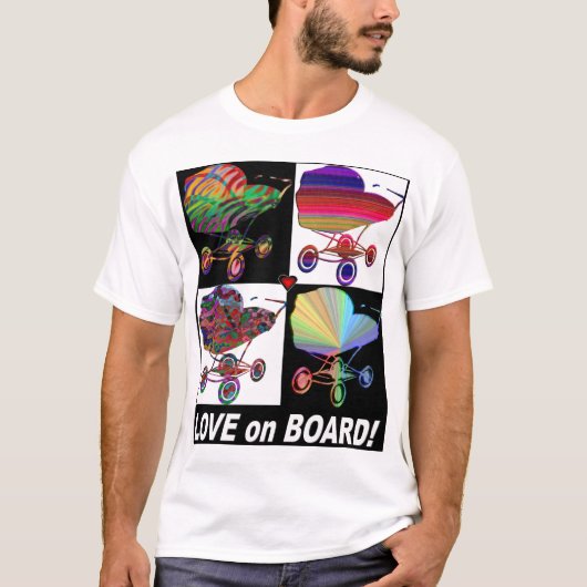 Love on Board Mod Baby Carriage Top (Voorkant)