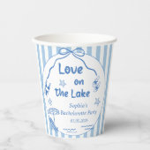 Love On The Lake Bachelorette-feest Papieren Bekers (Voorkant)