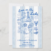 Love on the Lake Bachelorette Kaart (Voorkant)