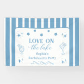 Love On The Lake Bachelorette Weekend Feest Spandoek (Horizontaal)