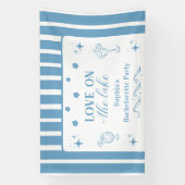 Love On The Lake Bachelorette Weekend Feest Spandoek (Verticaal)