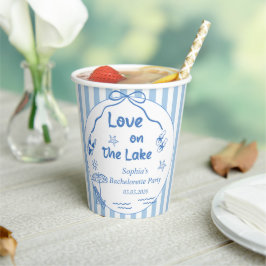 Love On The Lake Meidenavondfeest Papieren Bekers
