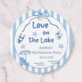 Love On The Lake Vrijgezellenfeest Bedankjes Labels (Voorkant)