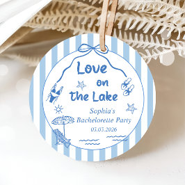 Love On The Lake vrijgezellenfeest Bedankjes Labels