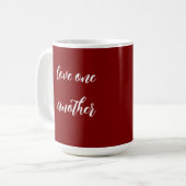 Love one another  coffee mug koffiemok (Voorkant links)