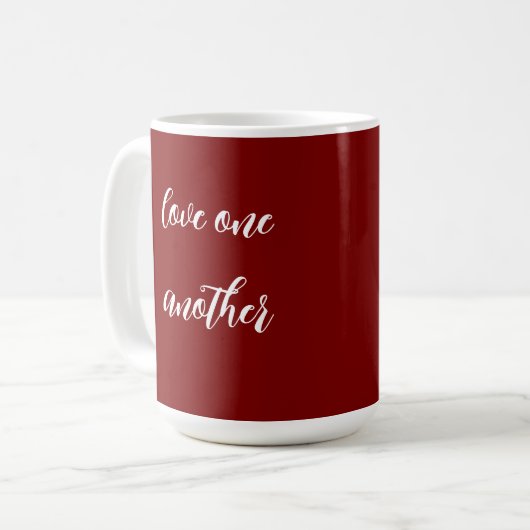 Love one another  coffee mug koffiemok (Voorkant links)