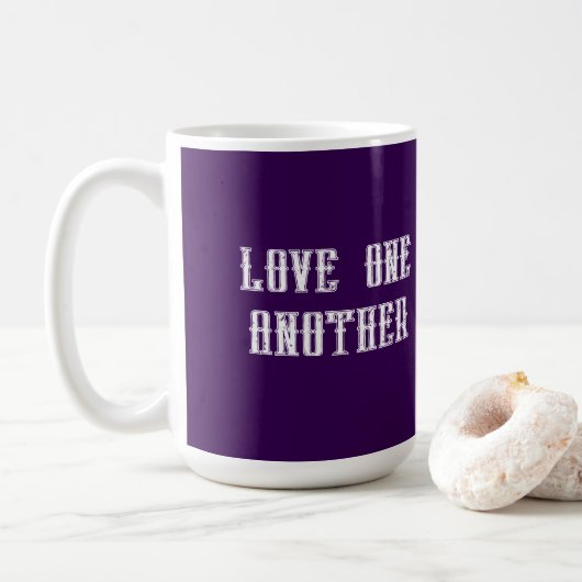 Love one another coffee mug koffiemok (Met donut)