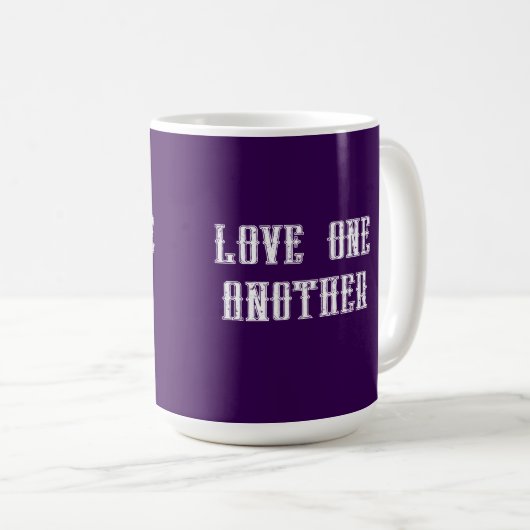 Love one another coffee mug koffiemok (Voorkant rechts)