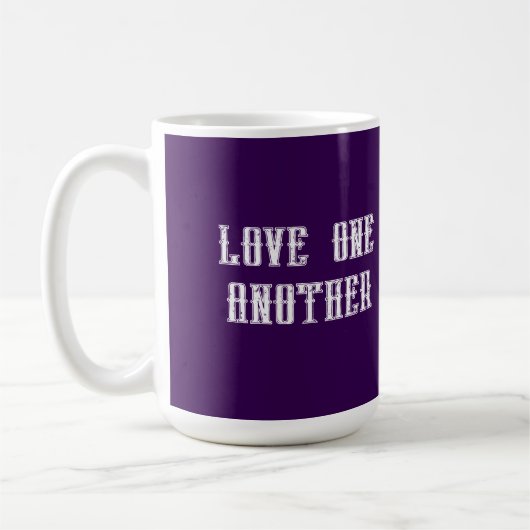 Love one another  coffee mug koffiemok (Links)