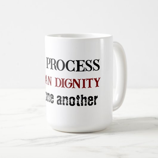 Love one another  koffiemok (Voorkant rechts)