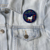 Love One Another | Lamb & Floral Christian Button (In situ)