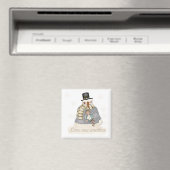 Love One Another Snowman T-shirts en cadeaus Magneet (Insitu (Vaatwasser))