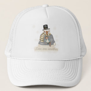Love One Another Snowman T-shirts en cadeaus Trucker Pet