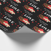 Love One Chocolate in Time Funny Quote Cadeaupapier (Hoek)