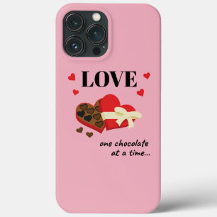Love One Chocolate in Time Funny Quote Case-Mate iPhone Case