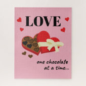 Love One Chocolate in Time Funny Quote Legpuzzel (Verticaal)