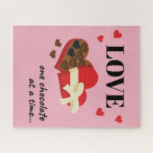 Love One Chocolate in Time Funny Quote Legpuzzel (Horizontaal)