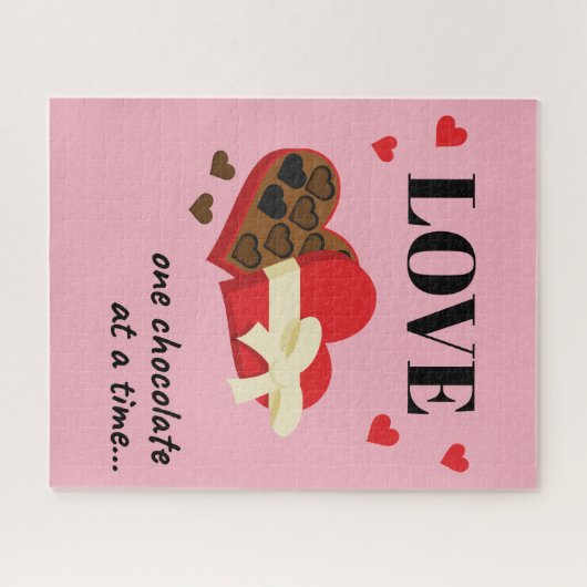 Love One Chocolate in Time Funny Quote Legpuzzel (Horizontaal)