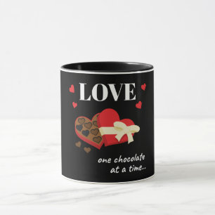 Love One Chocolate in Time Funny Quote Mok