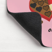 Love One Chocolate in Time Funny Quote Muismat (Hoek)