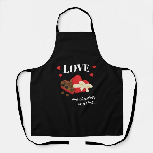 Love One Chocolate in Time Funny Quote Schort (Voorkant)
