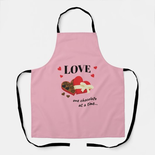 Love One Chocolate in Time Funny Quote Schort (Voorkant)