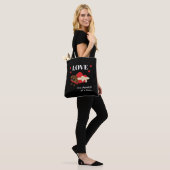 Love One Chocolate in Time Funny Quote Tote Bag (Op model)