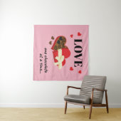 Love One Chocolate in Time Funny Quote Wandkleed (In Situ (horizontaal))