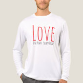 Love - One Heart. Seven Form T-Shirt (Voorkant volledig)