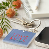 Love - One Heart. Seven Forms Acrylic Keychain (Voorkant Rechts)