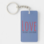 Love - One Heart. Seven Forms Acrylic Keychain (Voorkant)