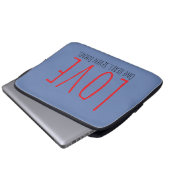 Love - One Heart. Seven Forms Electronics Bag Laptop Sleeve (Voorkant onderkant)