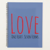 Love - One Heart. Seven Forms Planner (Voorkant)