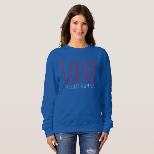 Love - One Heart. Seven Forms T-Shirt (Voorkant volledig)