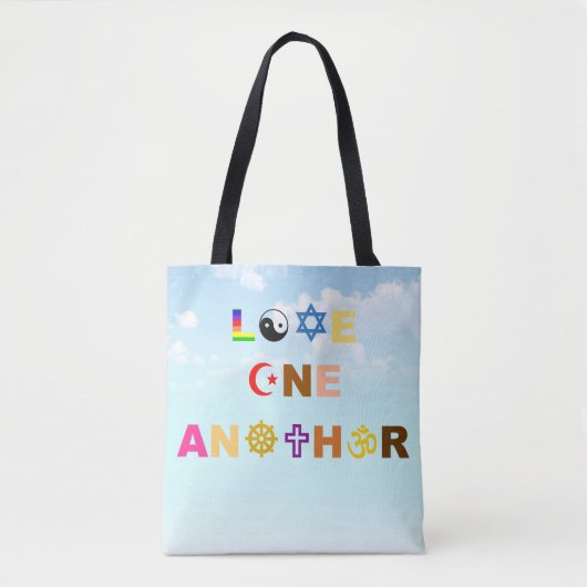 Love One Weer Canvas tas (Voorkant)