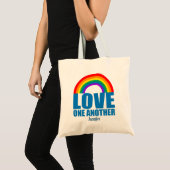 Love One Weer een Inspirerend Christelijk Monogram Tote Bag (Voorkant (product))