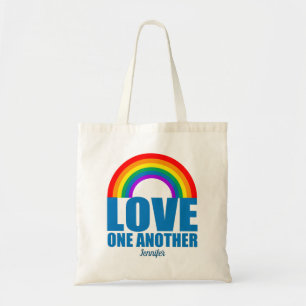 Love One Weer een Inspirerend Christelijk Monogram Tote Bag