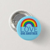 Love One Weer Rainbow Christelijk Ronde Button 3,2 Cm (Voorkant /achterkant)