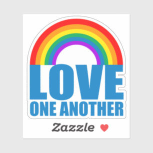 Love One Weer Rainbow Christelijk Sticker