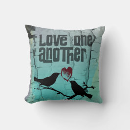 Love One Weer Whimsical Turquoise Birds Kussen