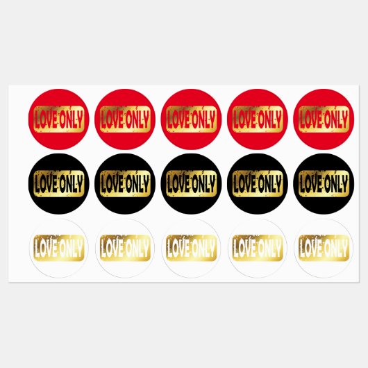 Love only T-shirt Labels (Vel)