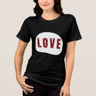 LOVE Ontworpen Vrouwen Tri-Blend Shirt