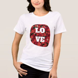LOVE Ontworpen Vrouwen Tri-Blend Shirt