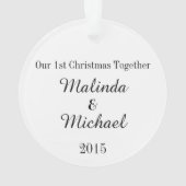 LOVE - Onze Eerste Samen Ornament (achterkant)